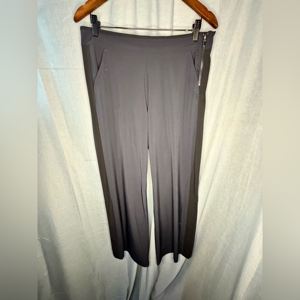 Athleta Charcoal Wide Leg Pants